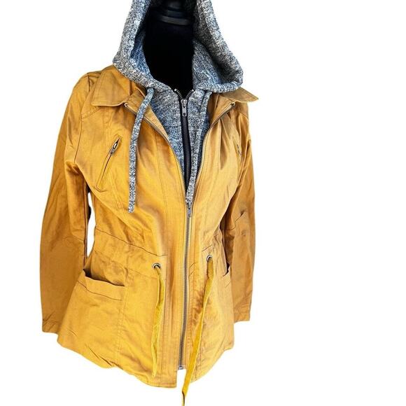 Love Tree cotton jacket with contrasting hood, women's size M - Picture 4 of 10